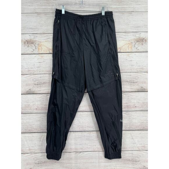 Nike Running Division Pinnacle Pants Mens Small Black Lightweight DA1288-010 - Picture 1 of 8